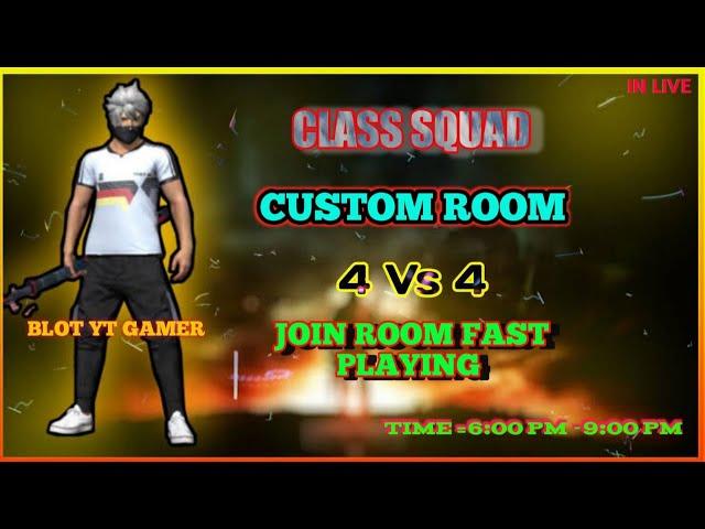 Cs Custom Room#BLOTyt Live 4 Vs4 Custm Room-Garena Free Fire..