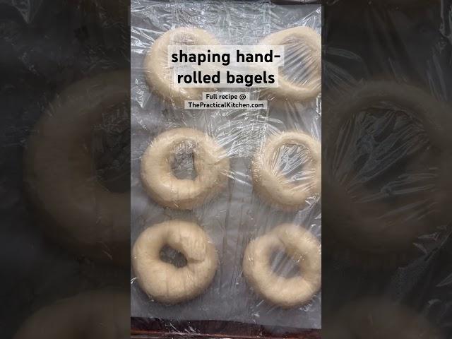 watch how I shape hand rolled new York style bagels  #bagels