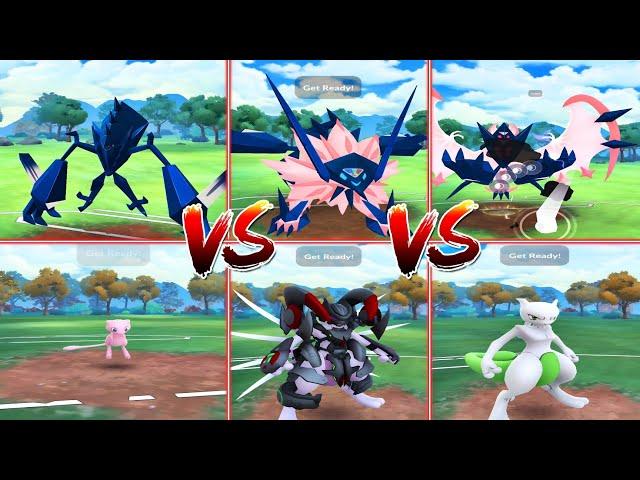 Shiny Necrozma Evolution Showdown vs Mew Family – Epic Pokémon Battle! #pokemon