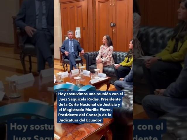 Reunión | Presidentes de la Corte Nacional de Justicia y el Consejo de la Judicatura del Ecuador