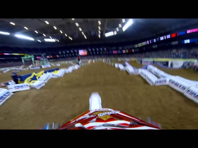 GoPro HD: Kyle Peters Practice Lap 2013 Monster Energy Supercross from St. Louis