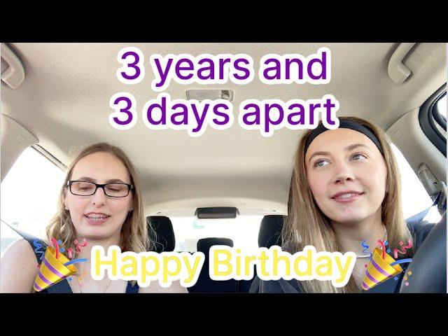 IT'S OUR BIRTHDAY CELEBRATION 3 years and 3 days apart | Krista Vlogs