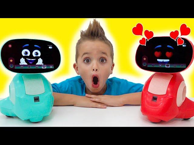 Vlad and Niki play with Miko - Smart Toy Robot for kids