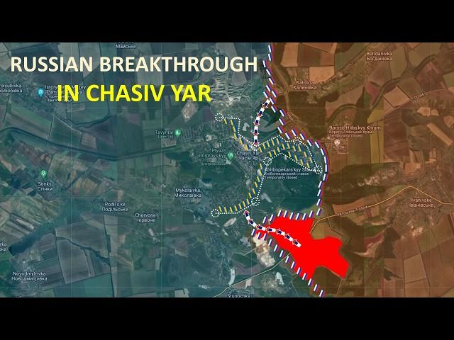 Huge Russian Breakthrough In Chasiv Yar l Maksymilyanivka Has Fallen