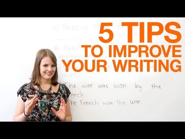 5 tips to improve your writing