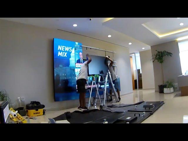 Brightlink AV 3x3 165" (9ea 55") 4k Video Wall Display Time-lapse Installation