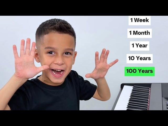 1 Second Vs 100 Years Of Piano...  - 6 Year Old Jelijah Diaz