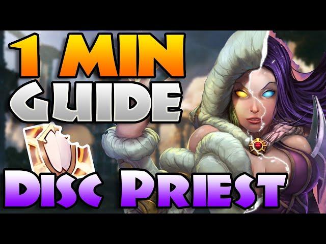 QUICK Discipline Priest GUIDE for The War Within m+ | Voidweaver in 1 Minute!