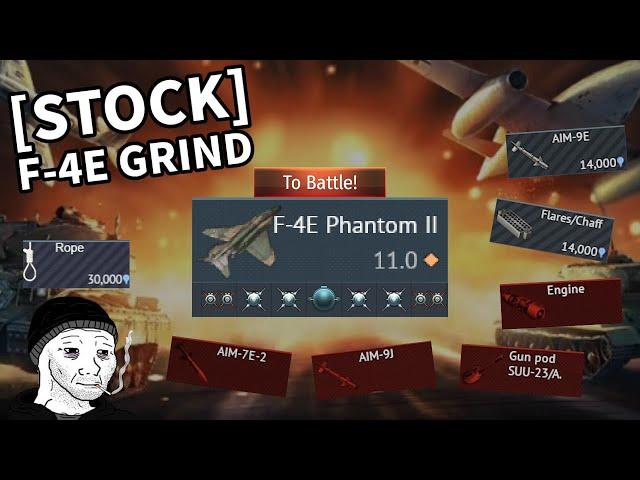 [STOCK] F-4E Phantom Experience!| Worst plane in this BR?!(I'm getting wrecked every game)