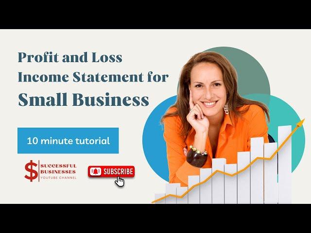 Profit and Loss Income Statement for Small Business ️