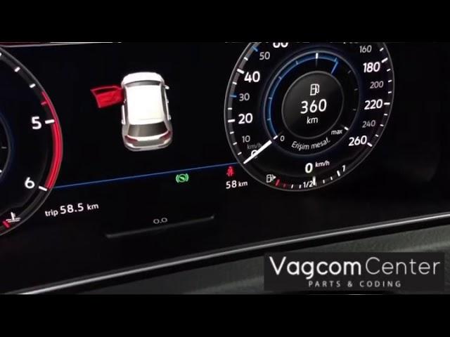 Golf 7.5 Orjinal Amblem Logo Geri Görüş Kamera Montajı VAGCOM CENTER