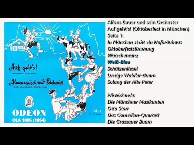 Alfons Bauer und sein Orchester u.a. • Auf geht's - Almrausch und Edelweiß (25 cm - LP) (1954)