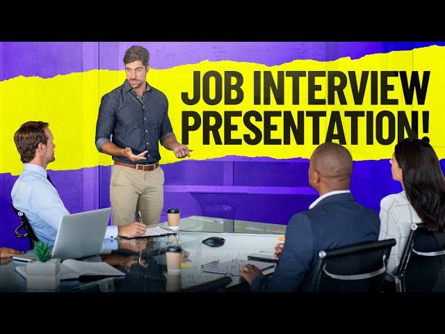 HOW TO GIVE A JOB INTERVIEW PRESENTATION! (Job Interview Presentation TIPS!)