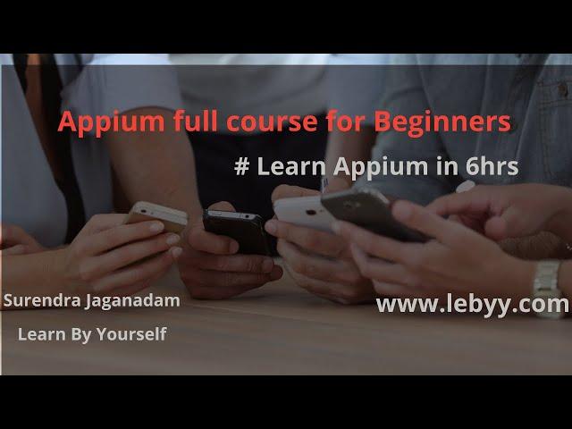 Appium-Mobile Automation Testing from Scratch in 6hrs | Appium Full Course| Appium Beginner Tutorial