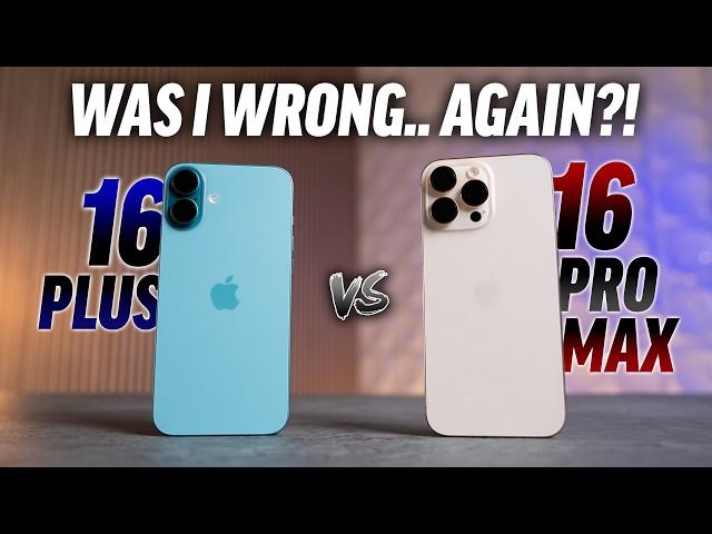 iPhone 16 Plus vs 16 Pro Max after 1 Week - Is Apple INSANE?!