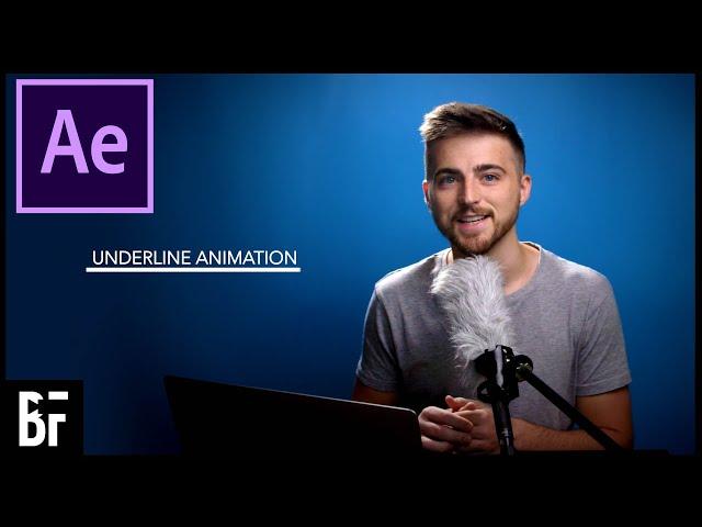 Create an Animated Underline - After Effects Tutorial