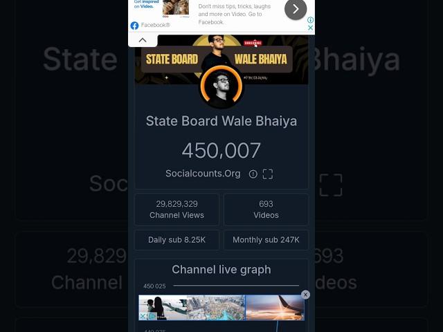 State Board wale Bhaiya completed 500k subscribers #sbwbgang