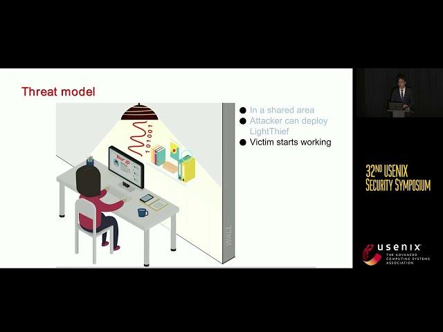 USENIX Security '23 - LightThief: Your Optical Communication Information is Stolen behind the Wall