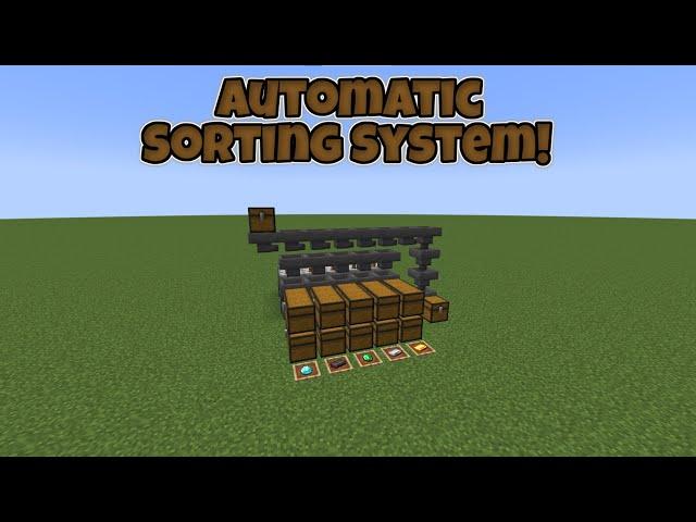 How To Make An Automatic Sorting System In Minecraft Java