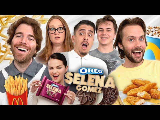 Tasting The SELENA GOMEZ OREOS and MCDONALD’S VIRAL Menu with Shane and Spencer!!