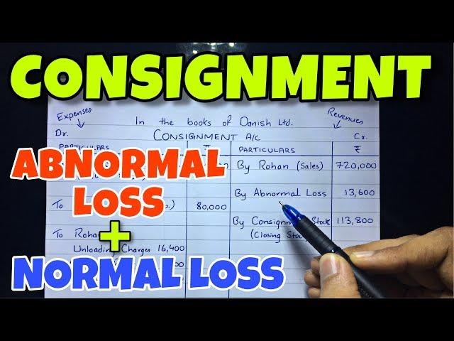 Consignment Account - Problem 5 -By Saheb Academy