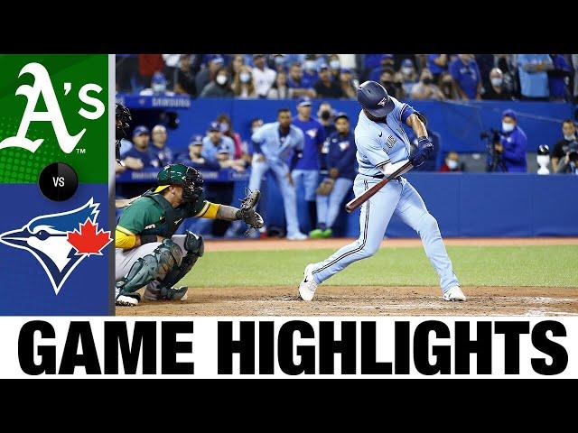 Athletics vs. Blue Jays Game Highlights (9/3/21) | MLB Highlights