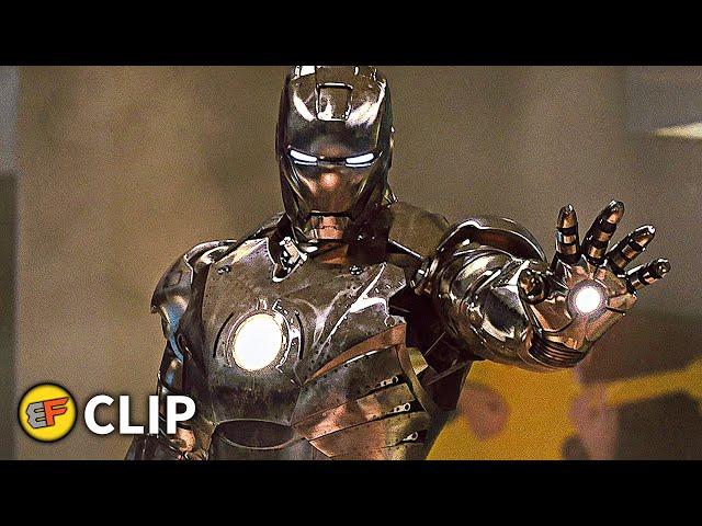 Iron Man vs Rhodey - Birthday Party Fight Scene | Iron Man 2 (2010) Movie Clip HD 4K