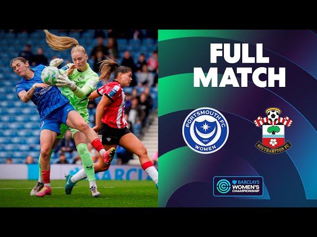 Full Match: Portsmouth v Southampton | Barclays Women's Championship