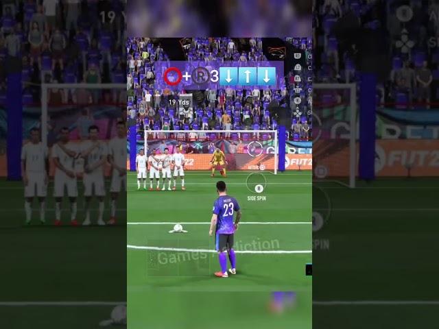 Fifa 22 / Tutorial , Lionel Messi Knuckle Ball Free Kick Goal #fifa22 #fifa #messi