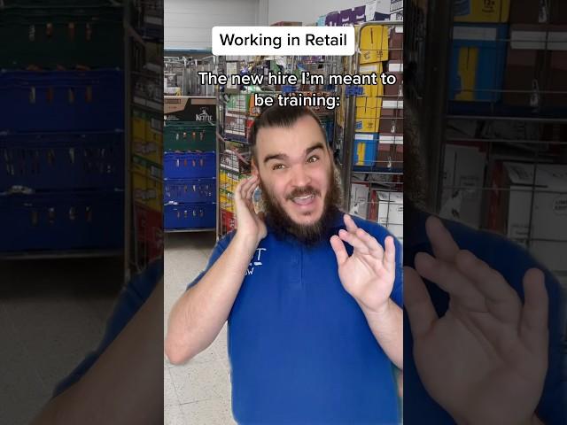 When you’re supposed to be training the new hire | Retail Life #retail #shorts