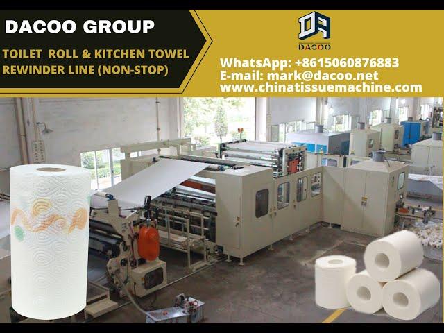 Non-stop Full Automatic Toilet Tissue Paper Roll Making Machines ( TZ-FJ-GS250 )