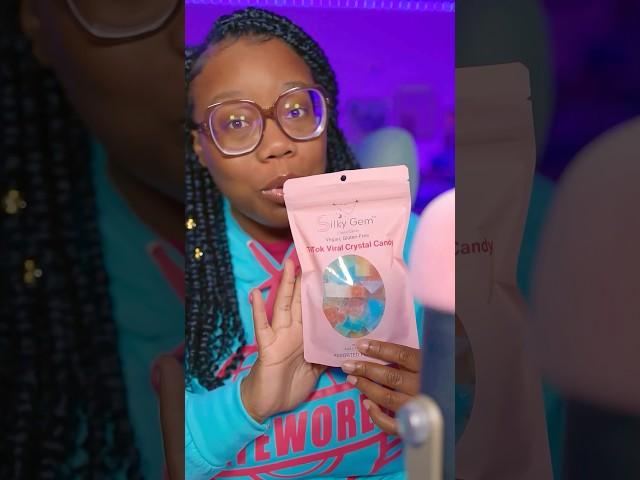 TRYING Silky Gem Crystal Candy for the FIRST TIME #asmr #tingles #mukbang #candy