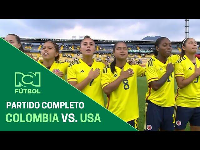 Partido completo: Colombia Sub 20 vs. Estados Unidos Sub 20 – Amistoso femenino