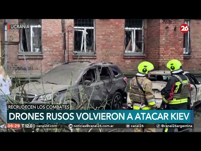 Drones rusos volvieron a atacar Kiev