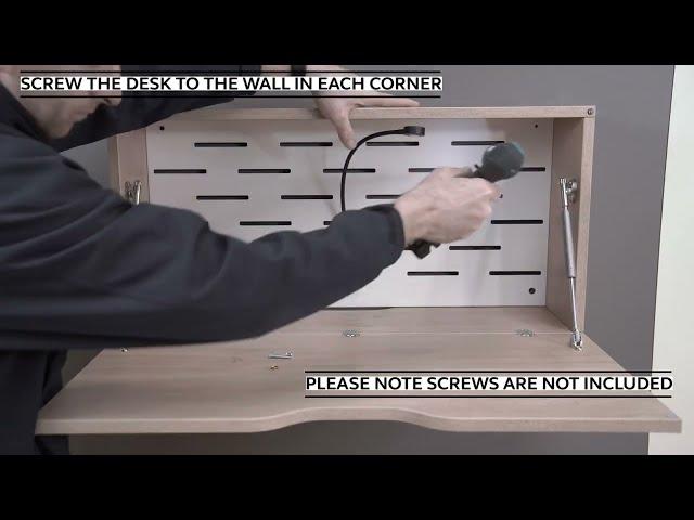 Bisley Hideaway Wandschreibtisch Wall Desk Montage Video | Bisley-Shop.de