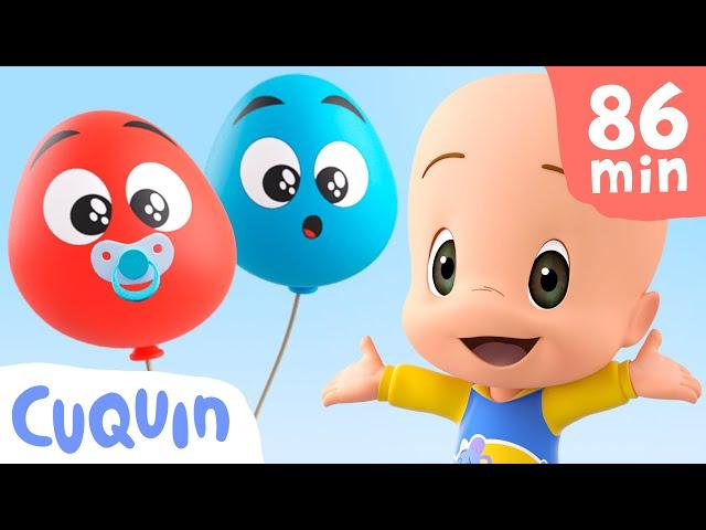 Learn colors with Cuquín and his Baby Balloons   Educational videos for children