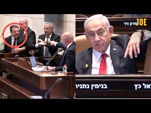 Israeli politician dragged out of Knesset for defying Netanyahu