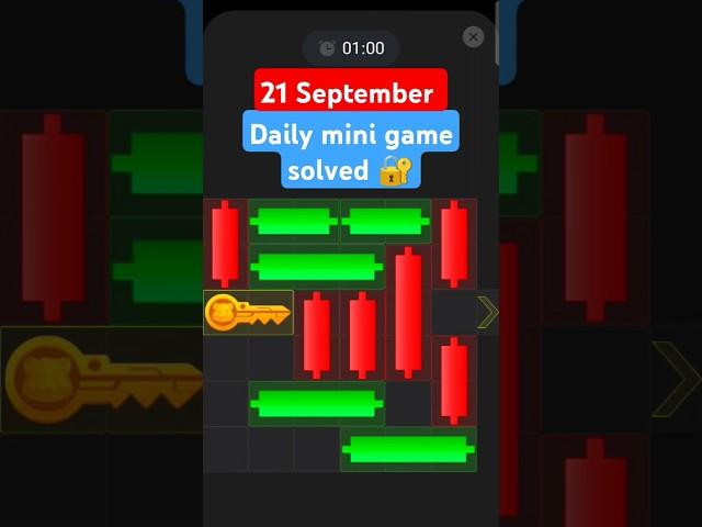 21 September hamster Kombat daily mini game #todayminigame #hamsterkombatminigame