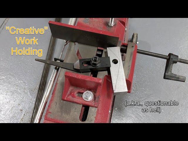 Harbor Freight Bandsaw - Creative Work / Part Holding (Probably *not* Recommended)