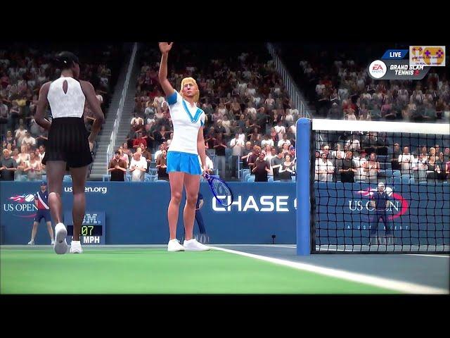 GRAND SLAM TENNIS 2 EA SPORTS FADES & FANTASY CLASSICS SUPERSTAR LEVEL V.Williams VS M.Navratilova 4