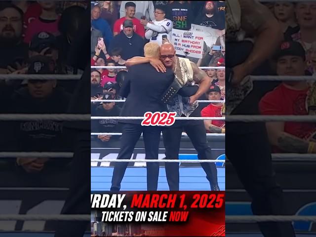 Cody Rhodes & The Rock then vs now #ytshorts #wwe #rock #codyrodes