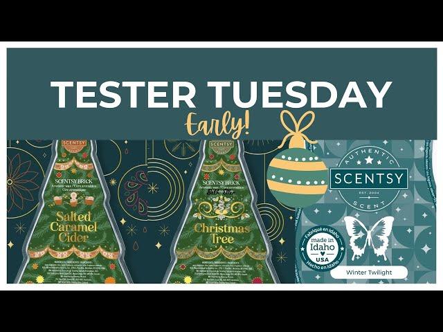 Tester Tuesday BRICKS+ Salted Caramel Cider, Christmas Tree and Winter Twilight (Scentsy Reviews)