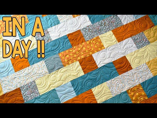 Stackabond | Fat Quarter Quilt Pattern | In A Day | Quick and Easy