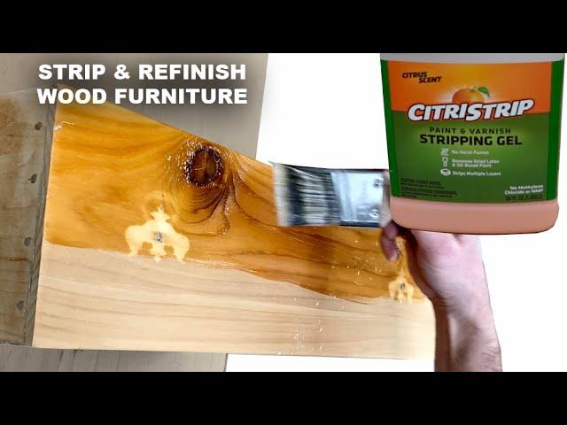 How to Strip and Refinish Furniture - Using CitriStrip Paint & Finish Remover