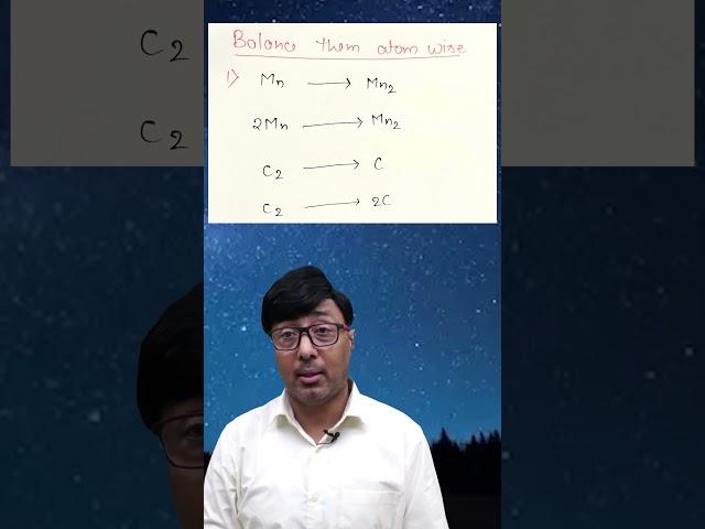 #Balancing_of_Equation in the #ACIDIC_medium.#ytshorts #chemistry #shashibhushan #youtube