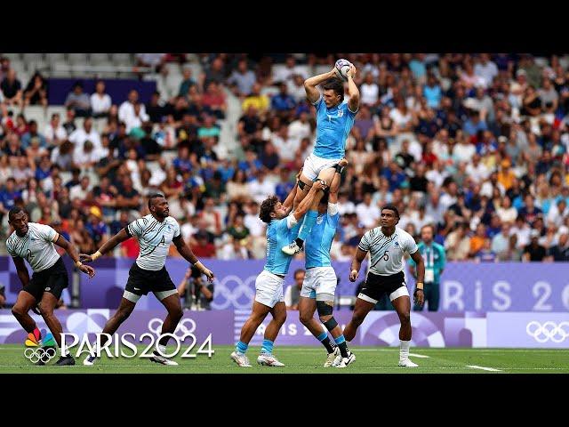 Fiji v. Uruguay | Paris Olympics 2024: Men's Rugby Highlights | NBC Sports