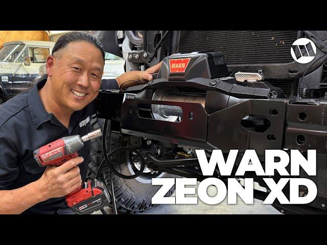 WARN ZEON XD Winch Installation on Jeep Wrangler JL or Gladiator Rubicon Steel Bumper