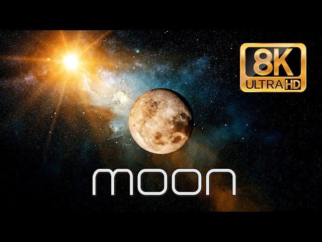 Incredible Moon from Space! 8K Video / 4K TV