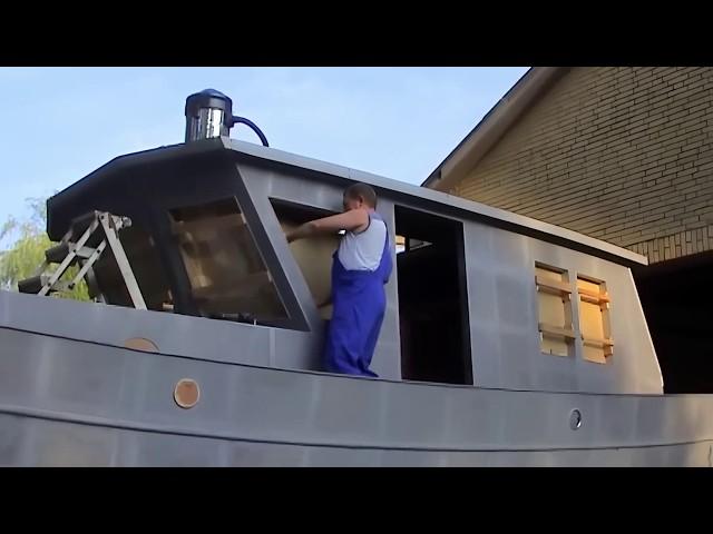 Friends Build IMPRESSIVE 40-Foot BOAT From 15,500 Pieces of Scrap | "Regusta C" Project @VideoGustav