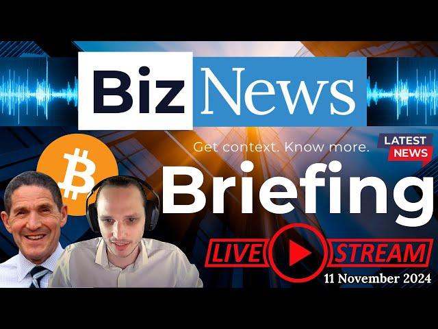 BizNews Briefing - Trump Bump; Bitcoin above $80,000; MKP founder; Rupert batting for SA